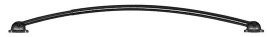 1” MATTE BLACK ADJUSTABLE CURVED SHOWER ROD (54” - 72”)