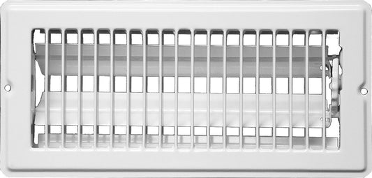 4 x 10 White Floor Register