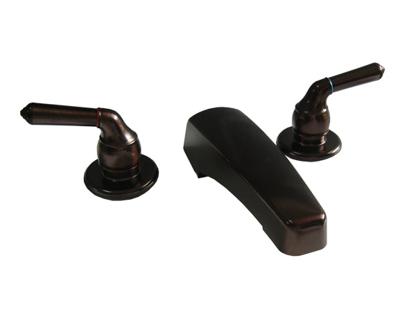 Tub Filler With Flex Lines - Tea Pot Handle