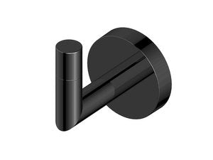 Matte Black Robe Hook - Singleton Collection