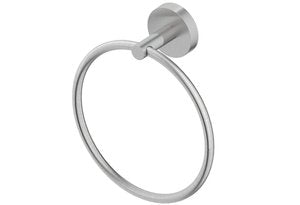 Brushed Nickel Towel Ring - Singleton Collection