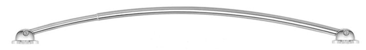 1” CHROME ADJUSTABLE CURVED SHOWER ROD (54” - 72”)