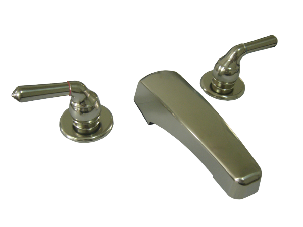 Tub Filler With Flex Lines  - Tea Pot Handle