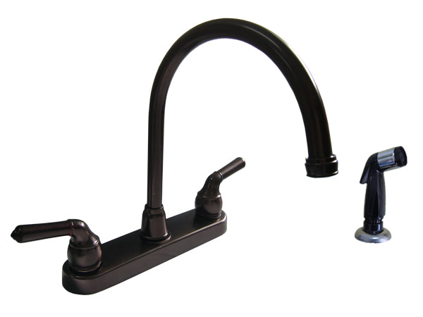 8" Goose Neck Kitchen With Sprayer